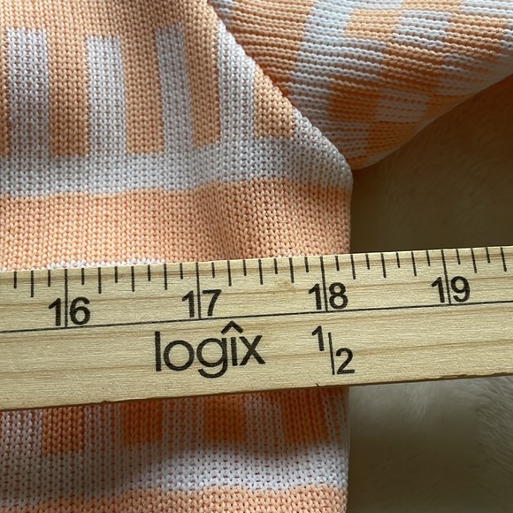 Vintage Atomic Retro Print Pastel Button Front Blouse - Picture 9 of 10